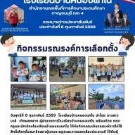 ข่าวประชาสัมพันธ์โรงเรียนบ้านหนองแกใน