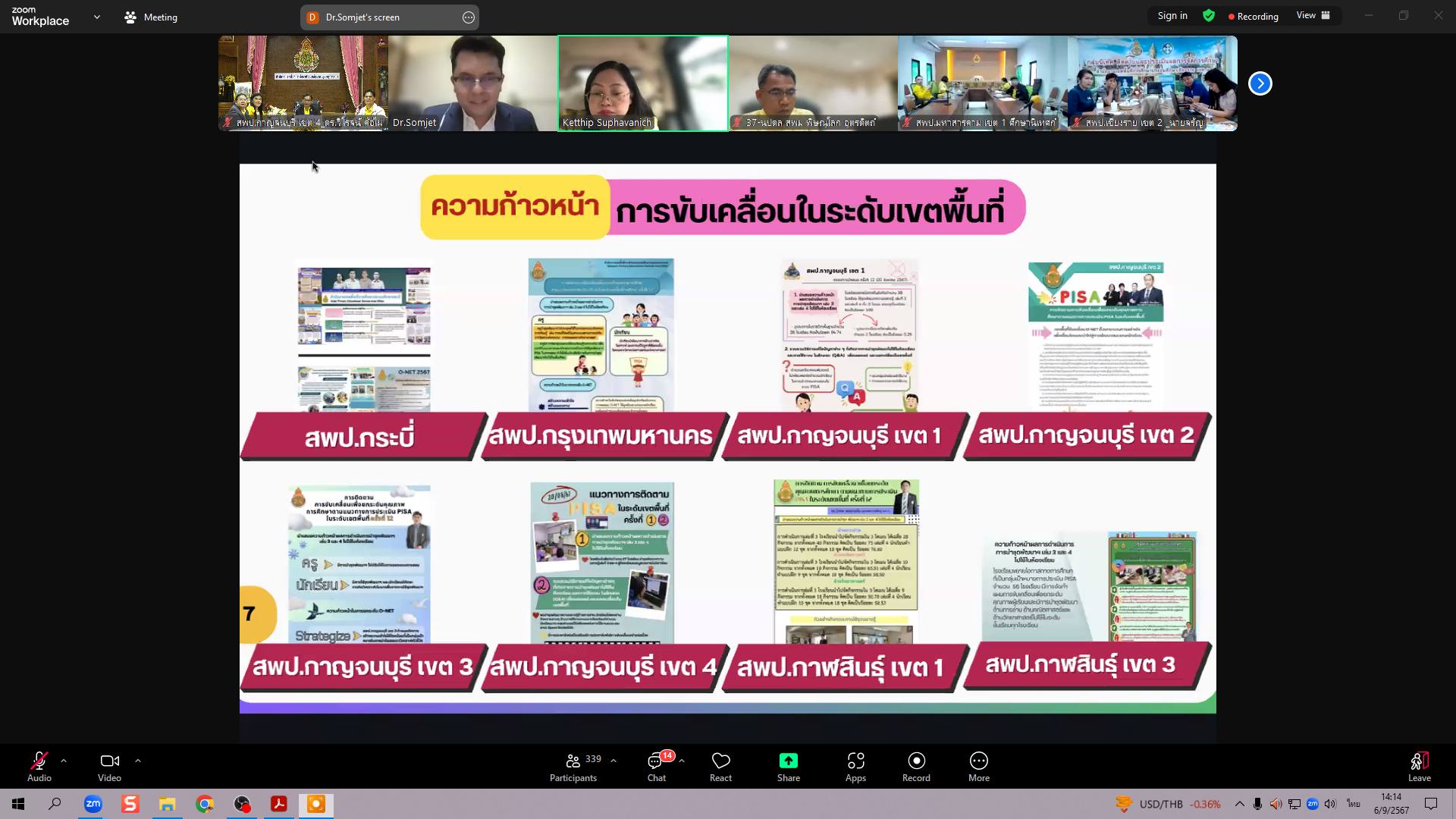 การขับเคลื่อนเพื่อยกระดับคุณภาพการศึกษาตามแนวทางการประเมิน PISA 6.9.67.9