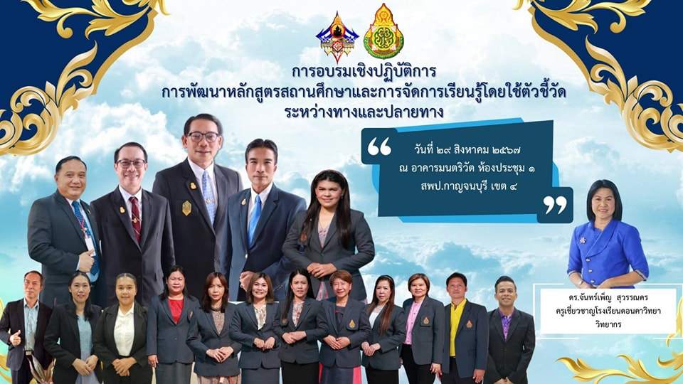 การอบรมเชิงปฏิบัติการการพัฒนาหลักสูตรสถานศึกษา 29.8.67.2