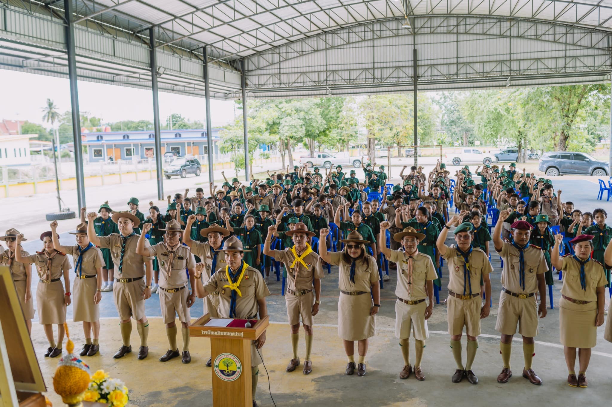 เข้าร่วมกิจกรรมอบรมปฏิบัติการลูกเสือจิตอาสาเทิดไท้องค์ราชัน 25.7.67.3