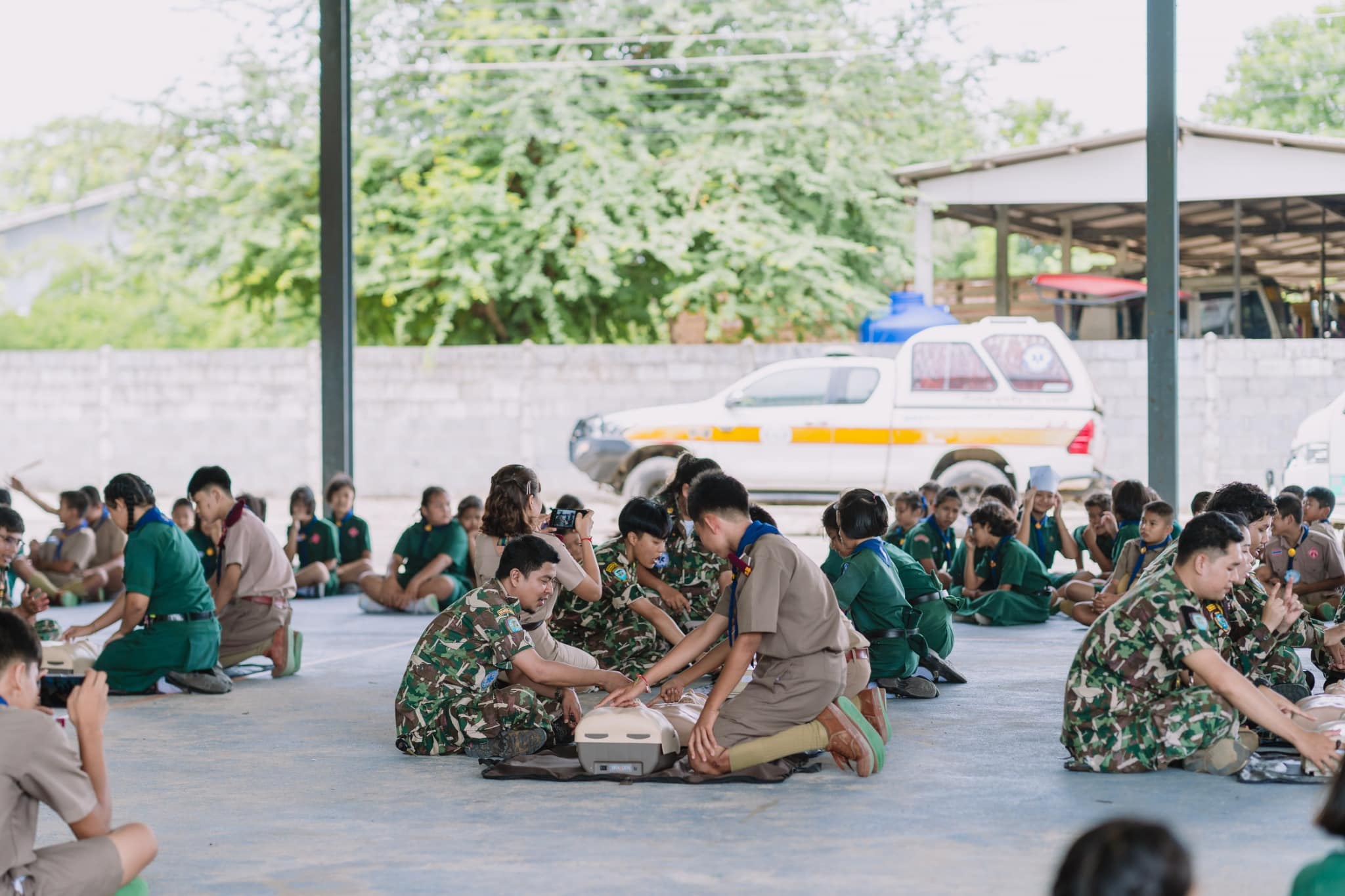 เข้าร่วมกิจกรรมอบรมปฏิบัติการลูกเสือจิตอาสาเทิดไท้องค์ราชัน 25.7.67.5