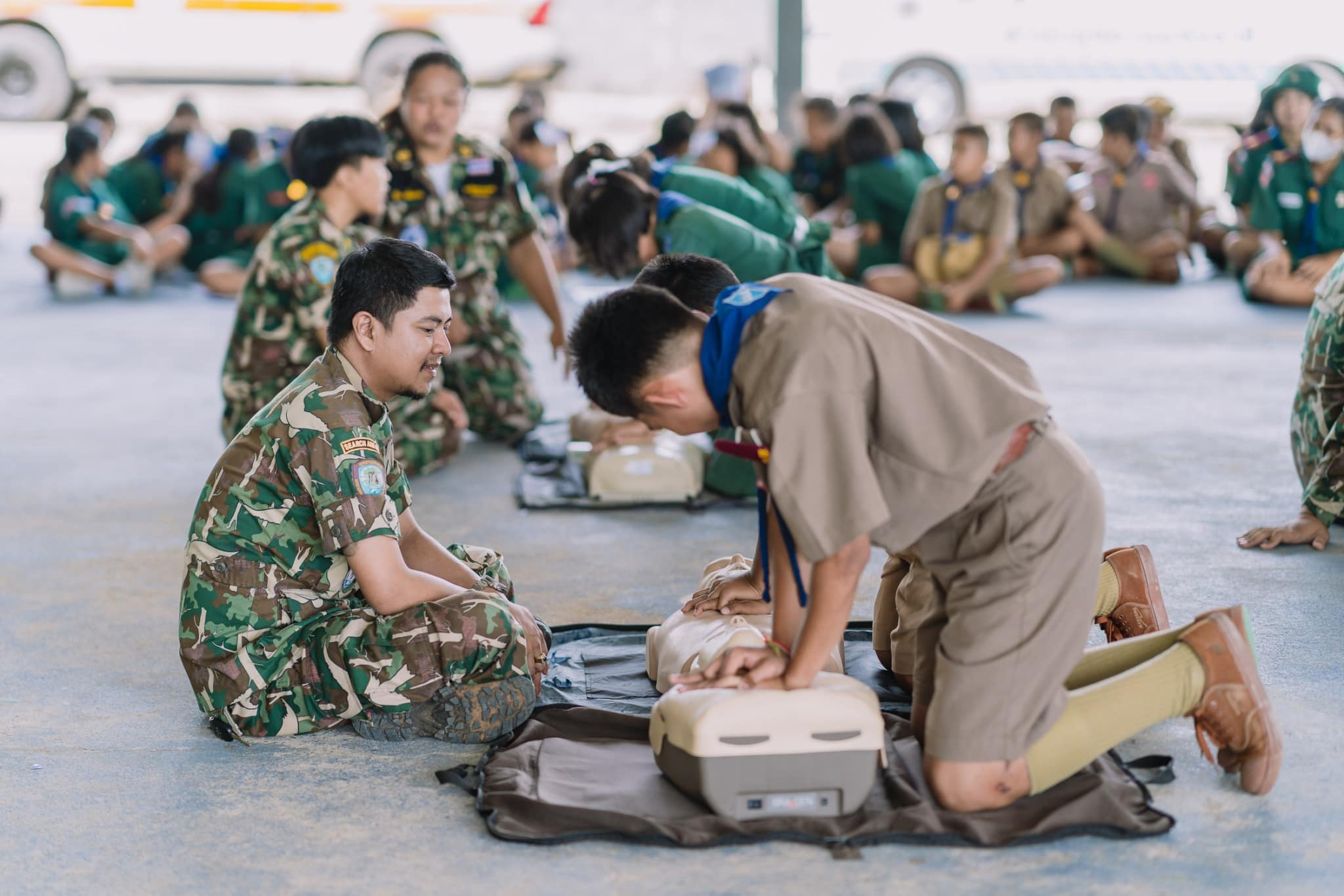 เข้าร่วมกิจกรรมอบรมปฏิบัติการลูกเสือจิตอาสาเทิดไท้องค์ราชัน 25.7.67.7