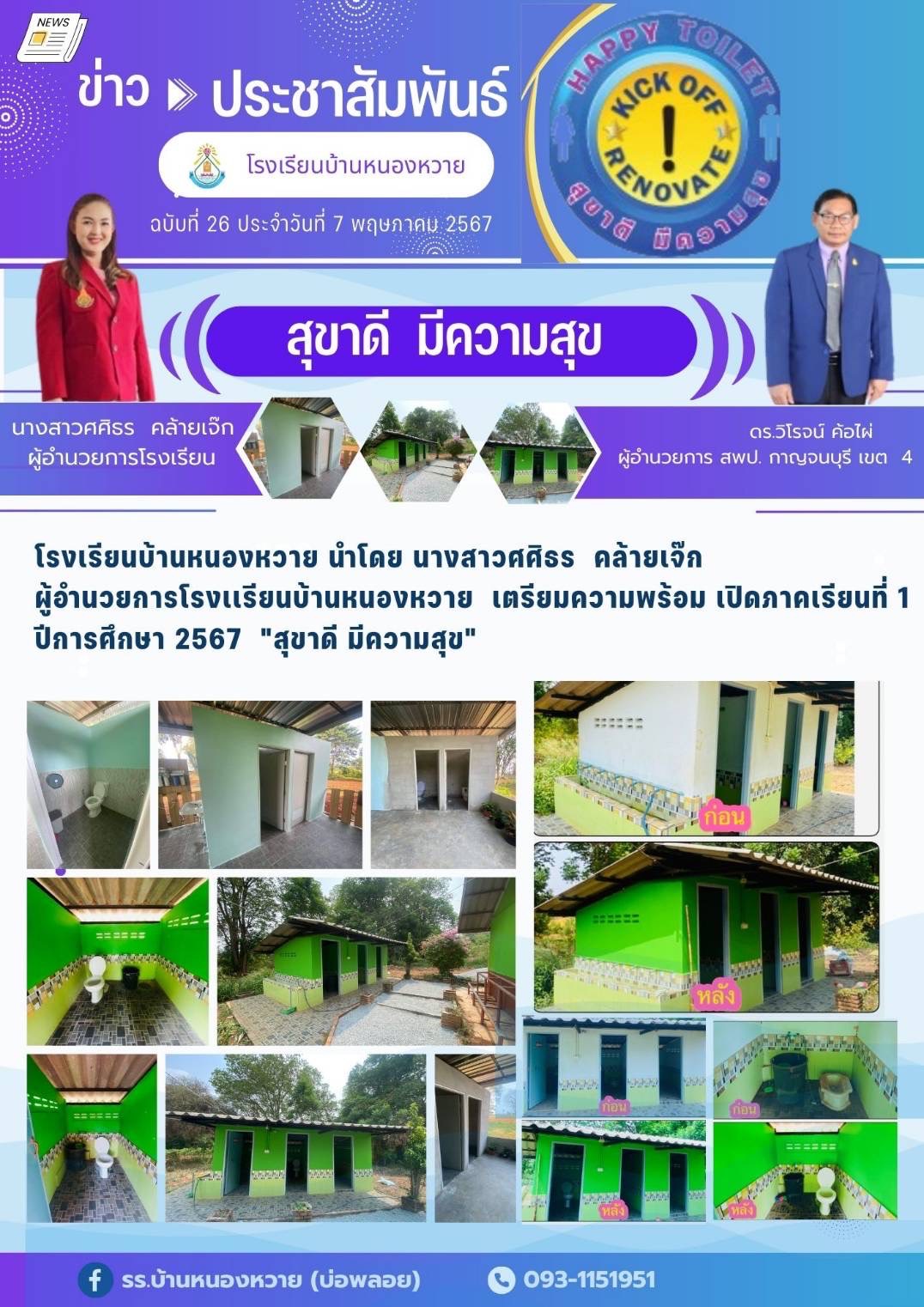 โรงเรียนบ้านหนองหวาย บ่อพลอย 7.5.67