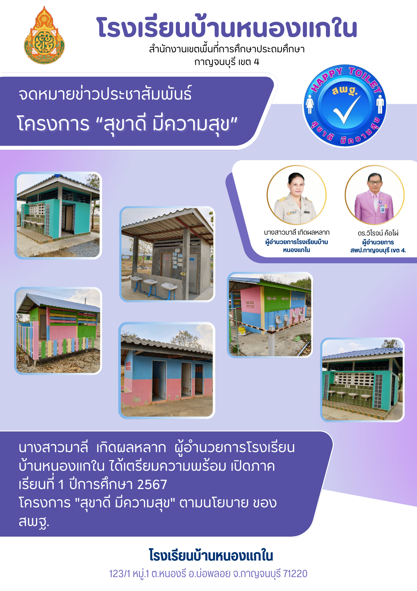 โรงเรียนบ้านหนองแกใน 95.67